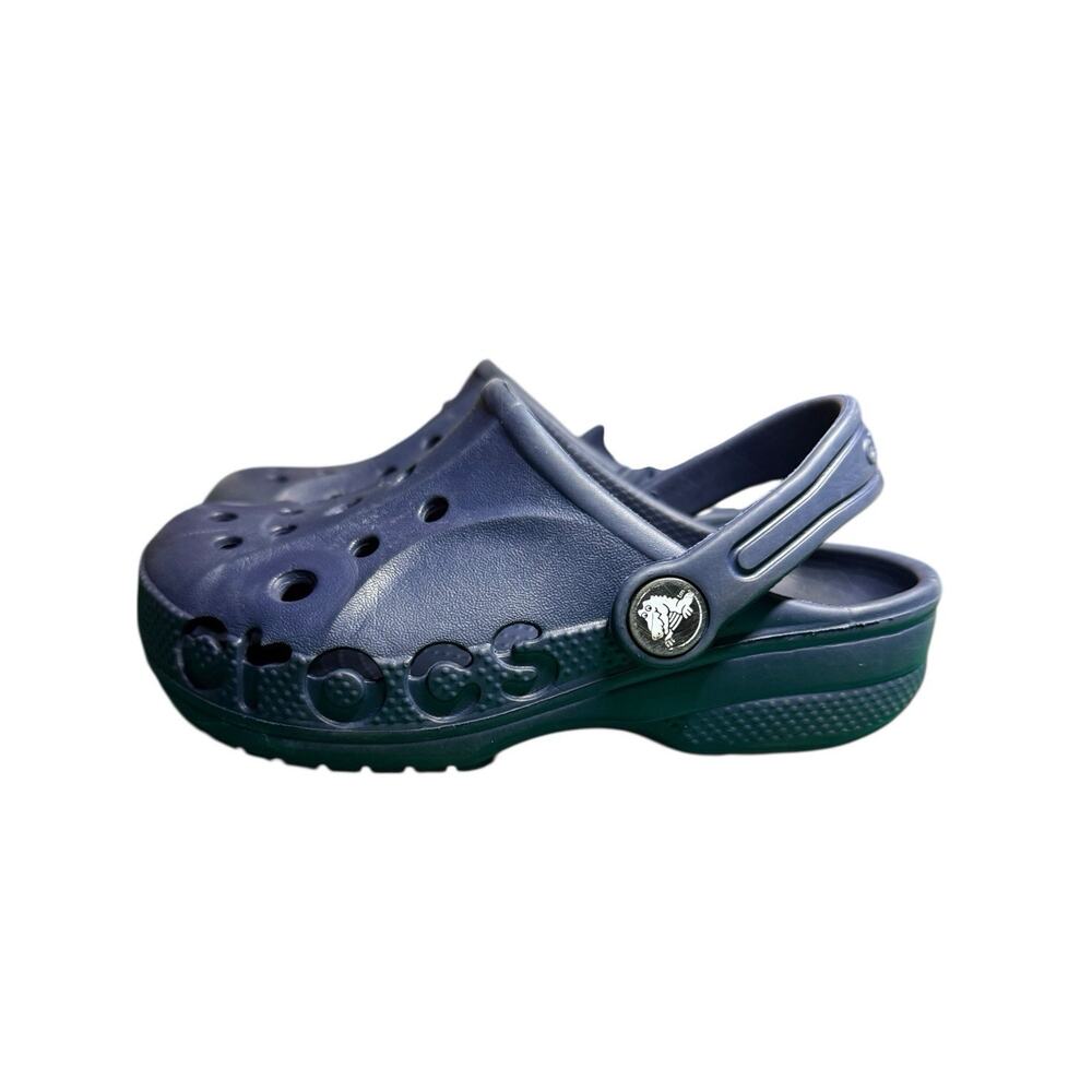 Crocs Toddler Child sz 11 C11 Shoes Sandals Clogs Solid Navy Blue